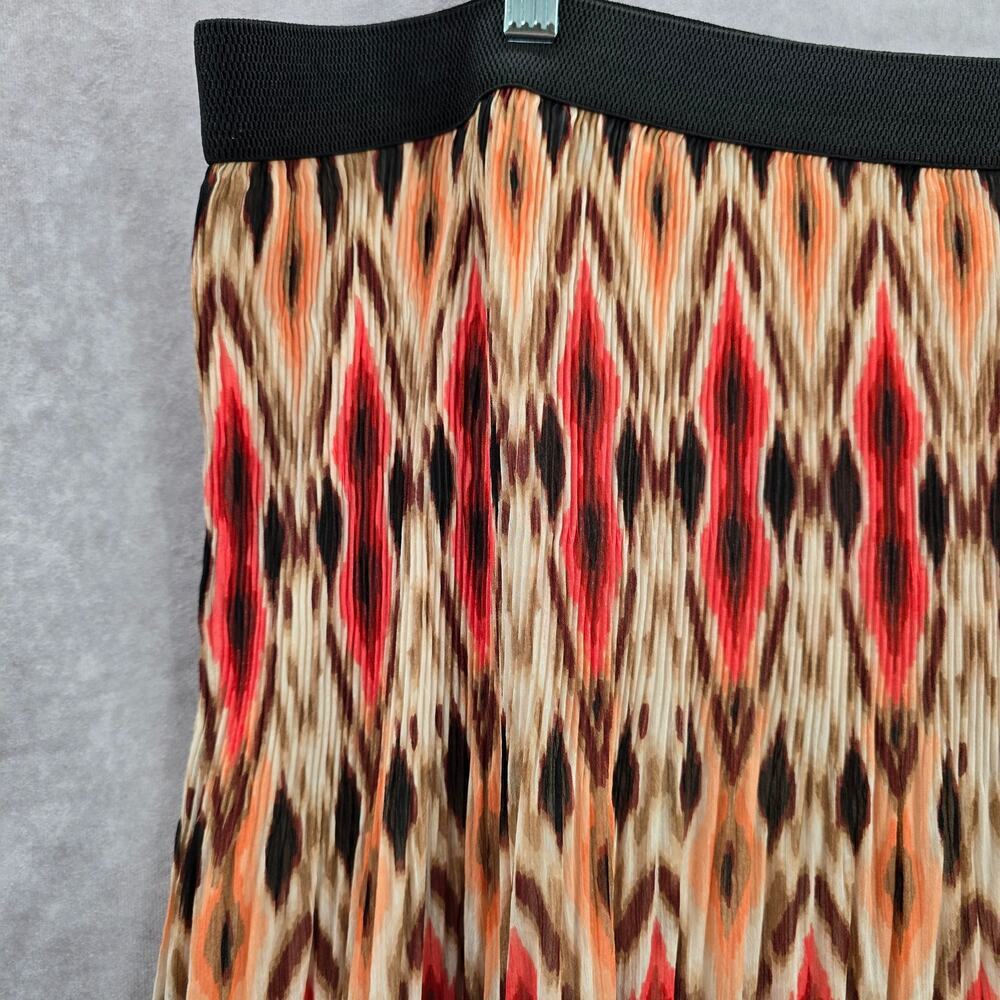 Ruby Rd Pink Multi Color Midi Long Bohemian Pleat… - image 3